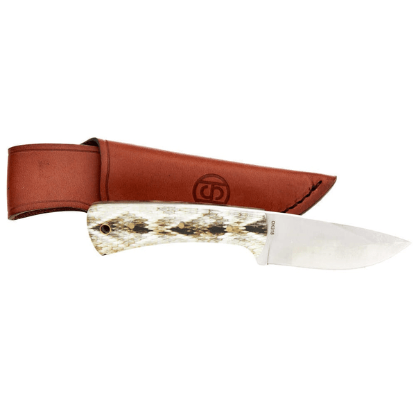 Circle SH Snake Skin Pattern Fixed Blade w/Sheath OK318