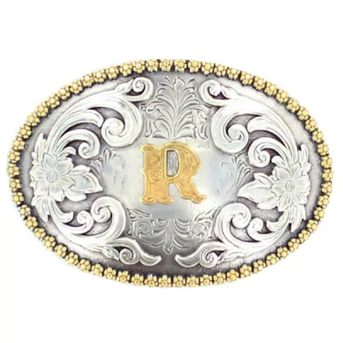 NOCONA OVAL INITIAL BUCKLE R - ACC BUCKLE - 37072-R