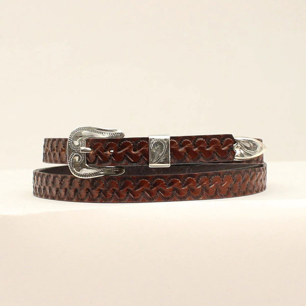 M&F Leather Tooled Hatband 0201002