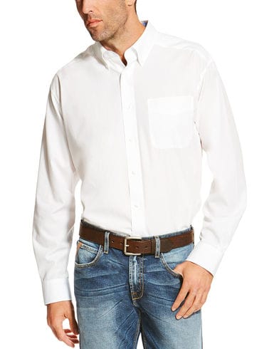 Ariat Men's White Winkle Free Button Down Shirt 10020331