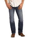 Rock & Roll Denim Men's Dark Vintage Revolver Slim Straight Jeans RRMD1RR2SD