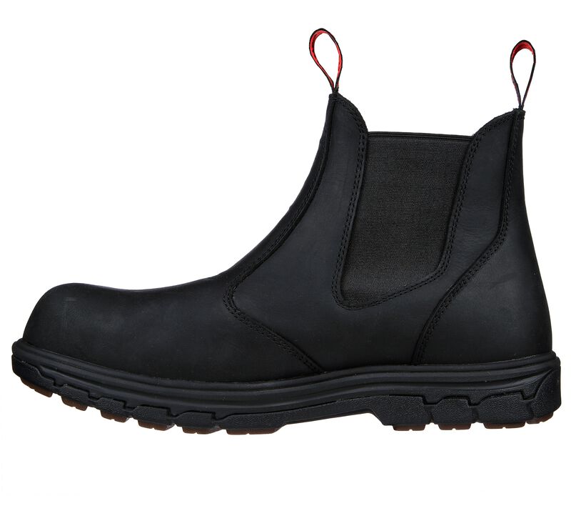 Men's Skechers Vicksburg-Sorrin Safety Toe Work Boots Black 200164