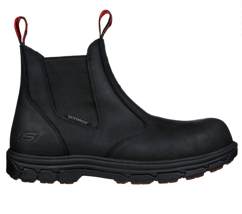 Men's Skechers Vicksburg-Sorrin Safety Toe Work Boots Black 200164