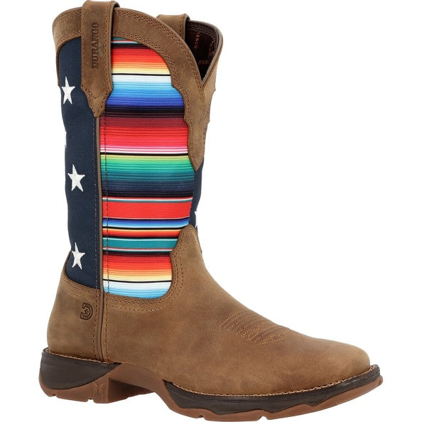 Durango Ladies Serape Flag Square Toe Boots DRD0435