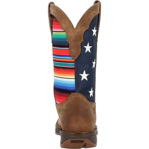 Durango Ladies Serape Flag Square Toe Boots DRD0435