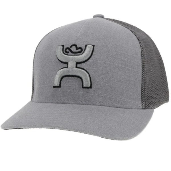Hooey "Coach" Flexfit Grey Hat 2112GY