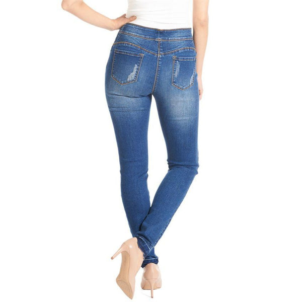 Coco Carmen OMG Skinny Jeans w/Lepord Patchwork 2139001