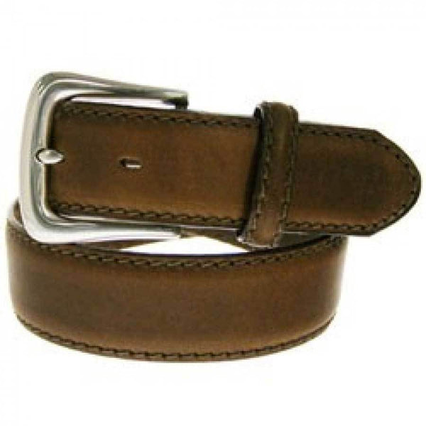 Justin 26" BROWN WORKING SPORT LEATHER MEN BELT SQUARE BUCKLE 1-3/8" WIDE 247BD