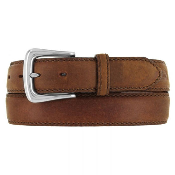 Justin 26" BROWN WORKING SPORT LEATHER MEN BELT SQUARE BUCKLE 1-3/8" WIDE 247BD