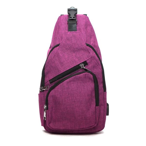 NuPouch Anti-theft Daypack-Plum- Large- 2885