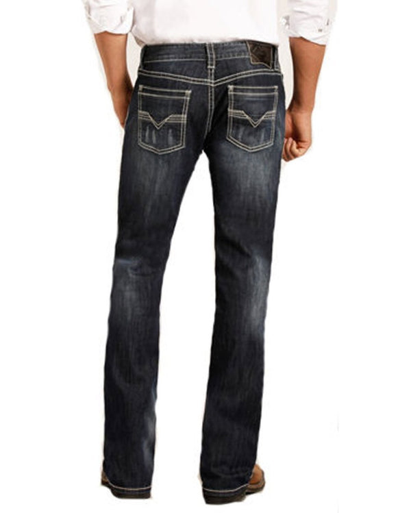 Rock and Roll Denim Pistol Regular Straight Leg Jeans M1P3473