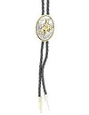 Double S Men's Oval Bucking Bronco Bolo Tie 22834