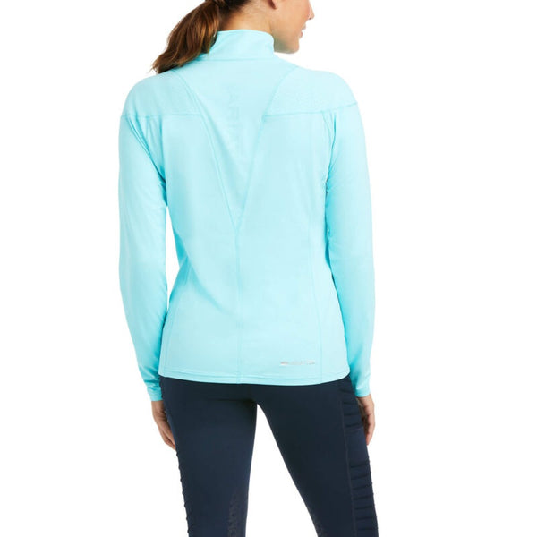 Ariat Ladies Auburn 1/4 Zip Baselayer Cool Blue 10034796