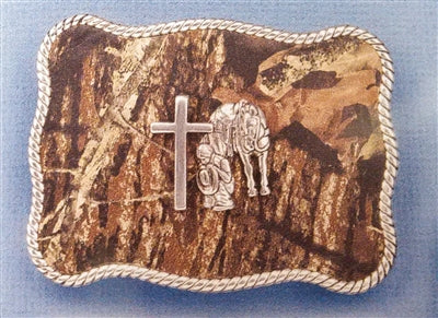 Nocona 37966 Camo Praying Cowboy Buckle