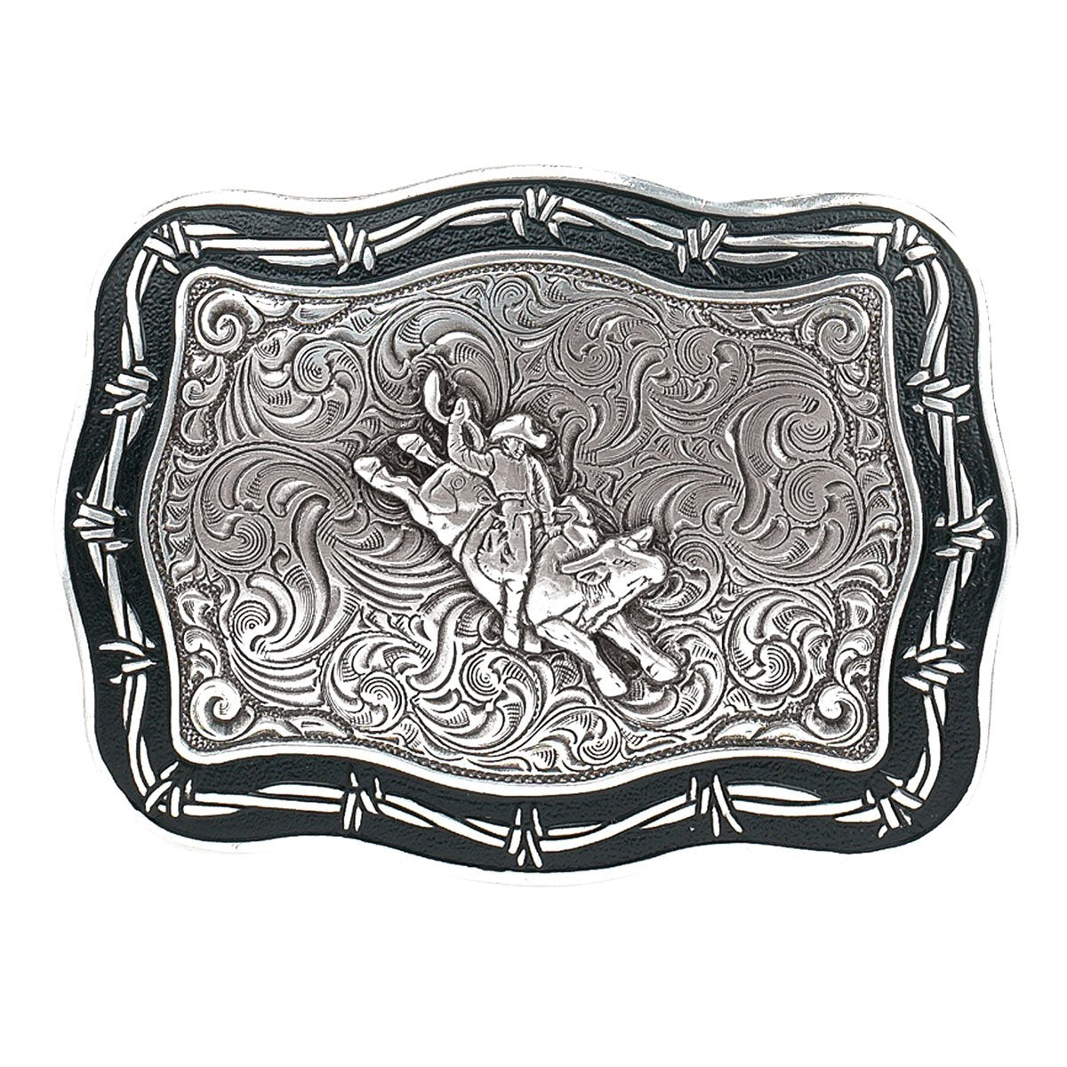 Crumrine Men's Vintage Bull Rider Barbwire Buckle 38028