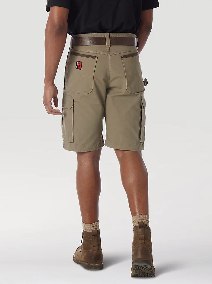 Wrangler Men's Riggs Workwear Ripstop Ranger Cargo Short- Bark