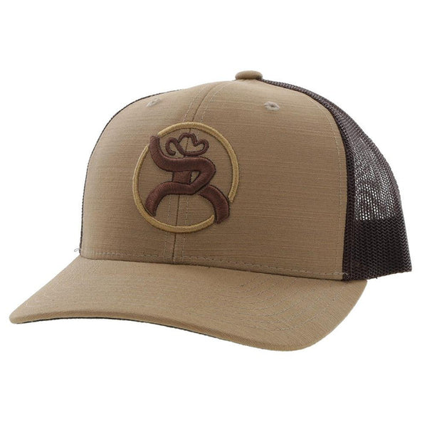 Hooey Roughy Adjustable Snapback Hat Tan/Brown 4031T-TNBR