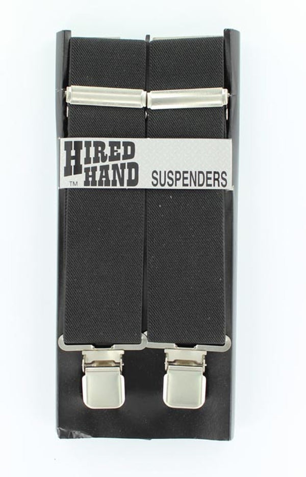 HIred Hand Black Suspenders by M&F N8510001