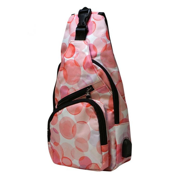 NuPouch Anti-theft Daypack-Pink Bubbles-Large
