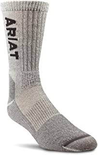 ARIAT Unisex Lightweight  Arch Support Reinforced Mid Calf Socks Large 10036495
