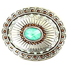 Blazin Roxx Fashion Buckle with Turquoise stones 37975