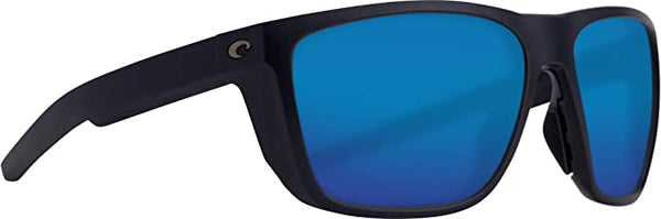 Costa Del Mar - Ferg - Matte Black Frame-Blue Mirror 580 Glass Polarized Lenses