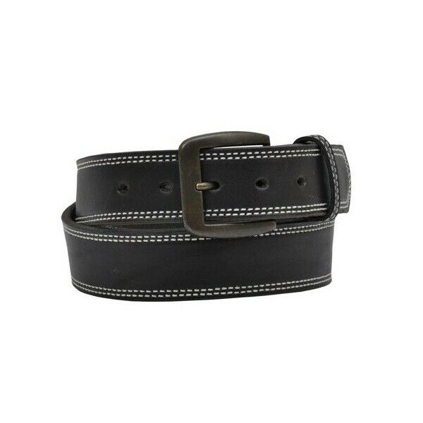 3D Belt Company Men's Black Latigo Double Stitched Belt D1130