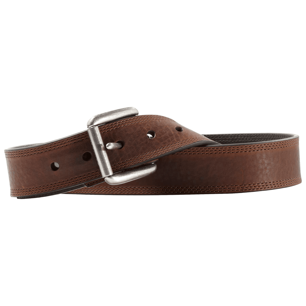 Ariat Men's Brown Triple Stitch Leather Belt A10004631
