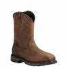 Ariat Men's Workhog Square Composite Toe H2O Brown Work Boot 10020092