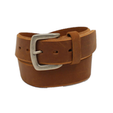 Ariat Men's Beveled Edge Embroidered Logo Brown Leather Belt A1037444