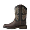 Ariat® Children's Workhog Wide Square Toe Brown & Black Boots 10021452