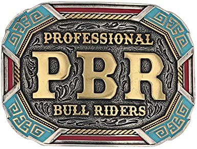 Montana Silversmiths Officially Licensed PBR Western Belt Buckle