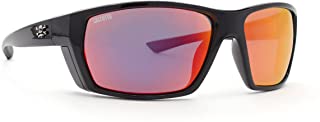 Calcutta Outdoors Calico Original Series Fishing Sunglasses Shiny Black/red Mirror 2405-0376