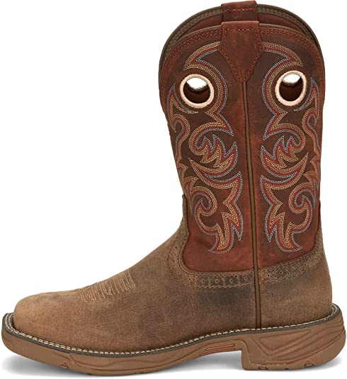 Justin Men's Rush Peanut Tan Water Buffalo Composite Toe Work Boot SE4341