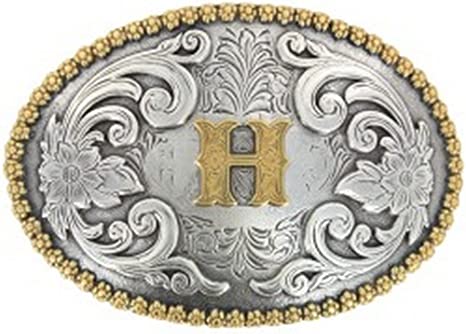 NOCONA OVAL INITIAL BUCKLE H - ACC BUCKLE - 37072-H