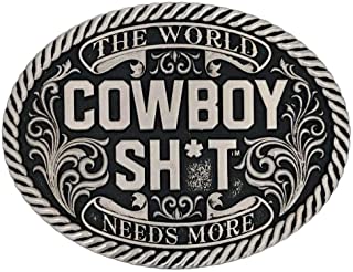 Montana Silversmiths Cowboy Sh*t Attitude Belt Buckles A890CST