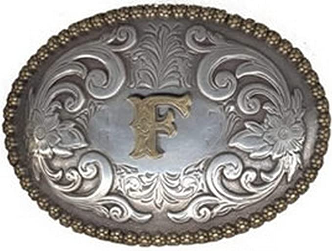 NOCONA OVAL INITIAL BUCKLE F - ACC BUCKLE - 37072-F