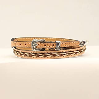 M&F Tapered Braided Leather Hatband 0201448