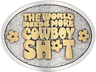 Montana Silversmiths Cowboy Sh*t Attitude Belt Buckles A924CST