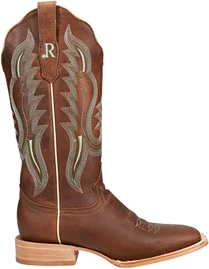 R. Watson Ladies Arizona Tan Square Toe Boots RWL8301-2