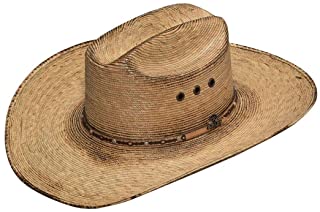 ARIAT Mens Fired Palm SS Crown & Brim Copper Eyelet Western Hat A65102