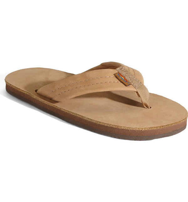 RainBow Leather Sandal (Toddler, Little Kid & Big Kid) Dark Brown
