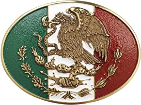 Ariat Oval Mexican Flag Belt Buckle A37013