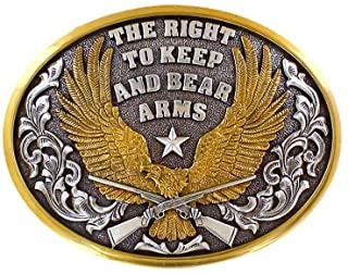 The Right to Keep & Bear Buckle - Antique Silver & Antique Gold