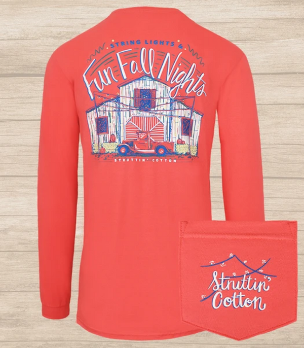 Struttin' Cotton Fun Fall Nights Shirt