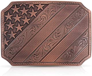 Montana Silversmiths Born In The Usa Bronze Belt Buckle 46100BLB