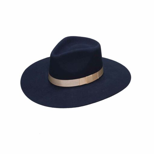 Ladies Pinch Front Navy Hat - T7810003