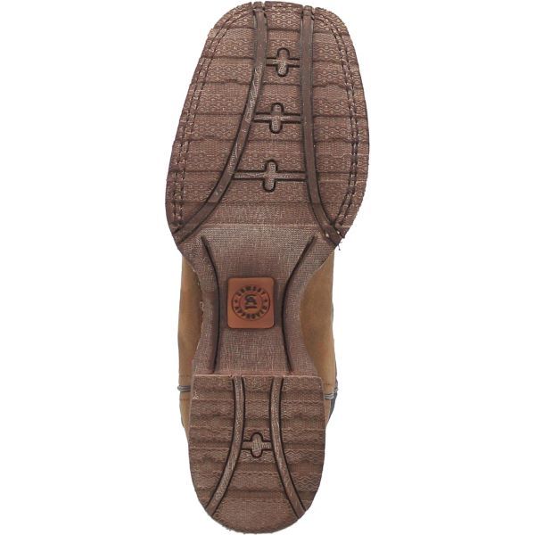 Laredo Men's Tan Isaac Square Toe Western Boots 7963