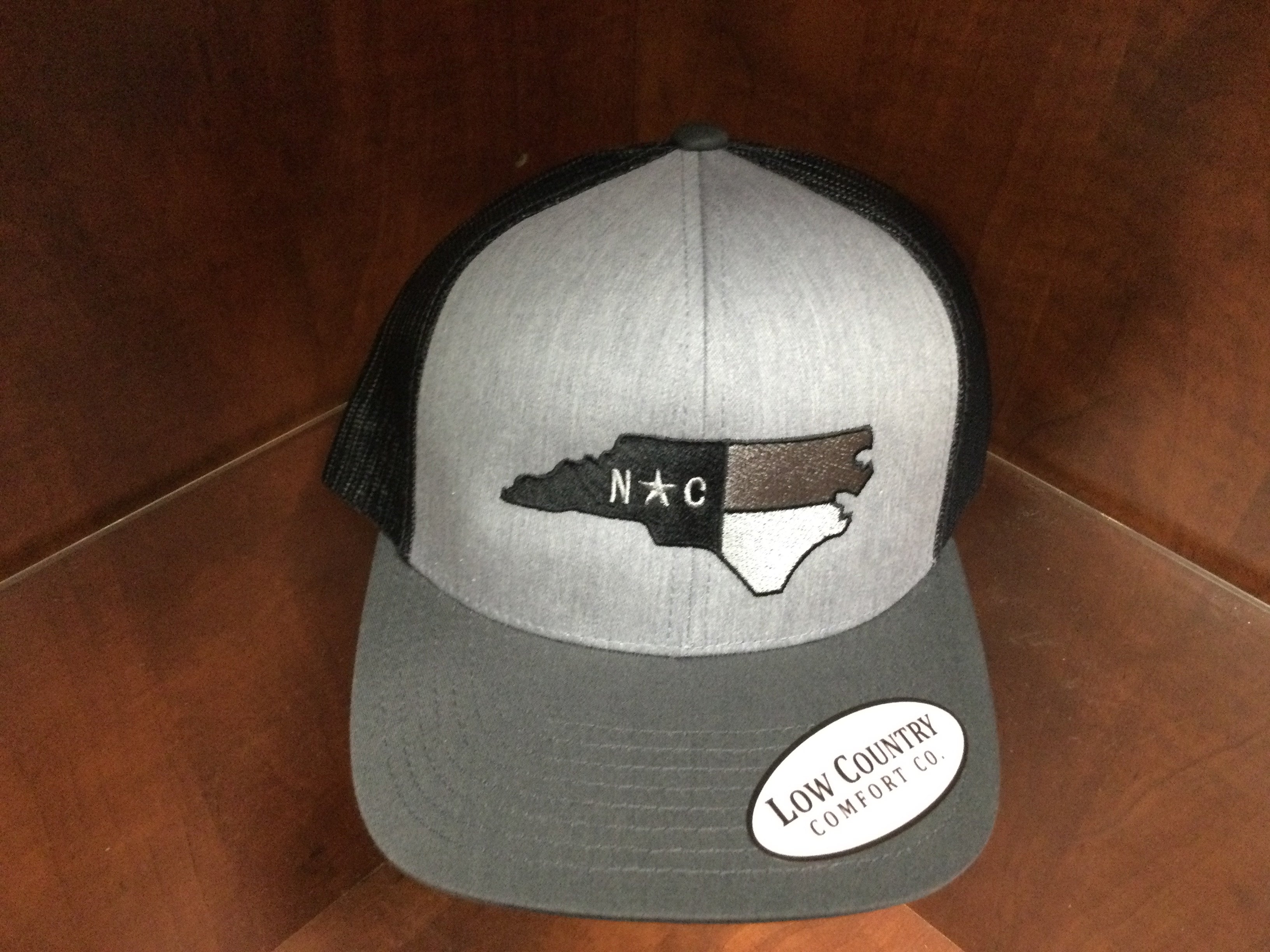 Low Country Clothing NC Emblem Hat Grey/Black