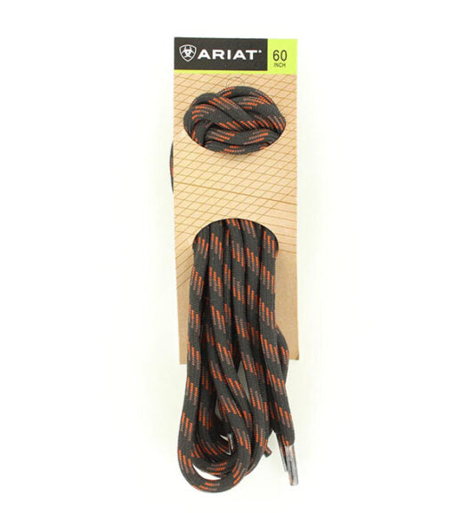Ariat 60″ Nylon Black/Brown Shoe Laces, 60" 72" A23024107